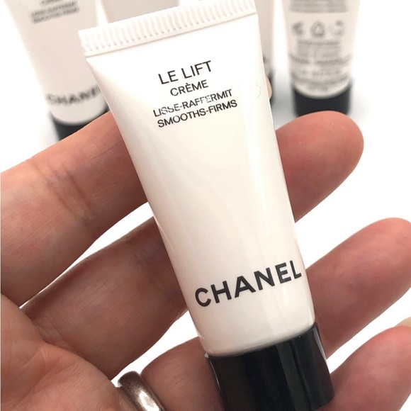 Chanel LE LIFT CRÈME Lisse raffermit Smooths Firms face Cream 5pc value $105 - Picture 2 of 3